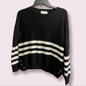Pink Republic Knit Sweater with Side Ties